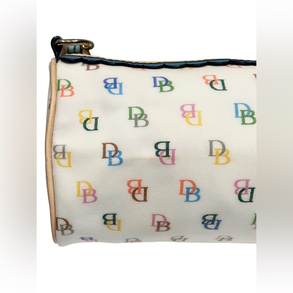 DOONEY & BOURKE VINTAGE Y2K MULTICOLOR RAINBOW MONOGRAM BARREL SHOULDER BAG - Picture 11 of 11